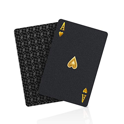 BIERDORF SolarMatrix Carte da Magia Nero - Diamante Plastica Impermeabile novità (Mazzo Carte da Gioco, Carte Poker, Playing Cards)