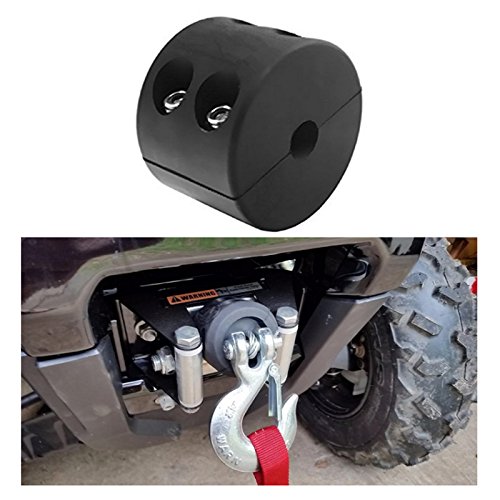 Reusious Gancio per cavo di gomma Gancio per ATV UTV, Black Heavy Duty Line Saver con chiave a brugola