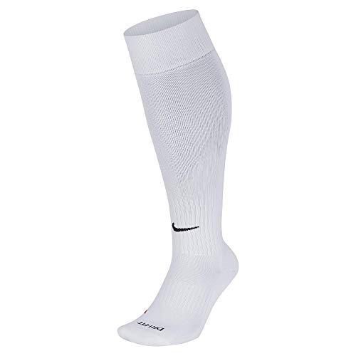 Nike Knee High Classic Football Dri Fit, Calzini Unisex, Bianco (White/Schwarz), 38-42