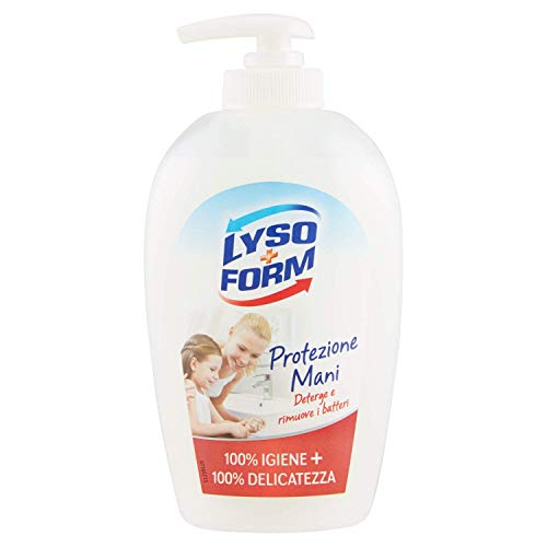Lysoform 6 Pezzi Sapone Liquido igiene Mani deterge e rimuove i batteri 250 ml. [ Totale 1500 ml ]