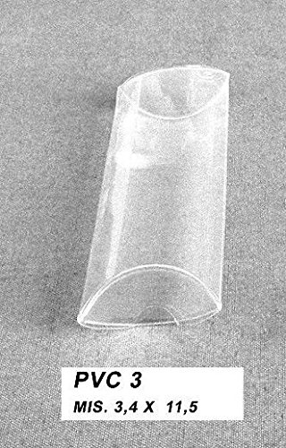 set 20 pezzi, scatolina pvc(plastica trasparente) portaconfetti, segnaposto bomboniera confettata (34x115 mm)