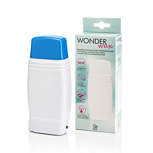 Wonder Wax - Manipolo Scaldacera Professionale per Roll On - Potenza di 50W per un Riscaldamento Rapido e Costante della Cera - Universale per i Roll On da 100 ml
