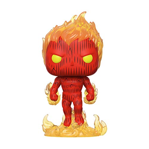 Funko- Pop Marvel: Fantastic Four-Human Torch Collectible Toy, Multicolore, 44987