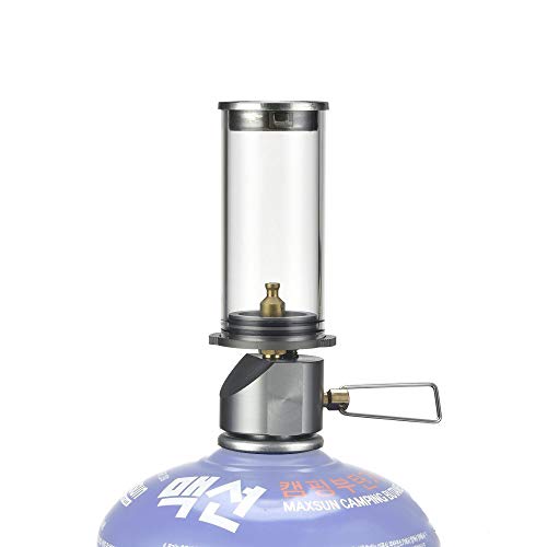 Tentock All'aperto Lampada da Campeggio per la Pesca Escursionismo Alpinismo - Lanterna a Gas Antivento Regolabile Luminanza