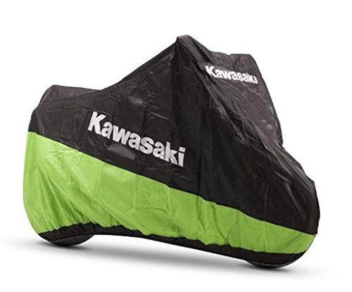 Kawasaki, telone di copertura per moto adatto agli ambienti interni. Taglia M.