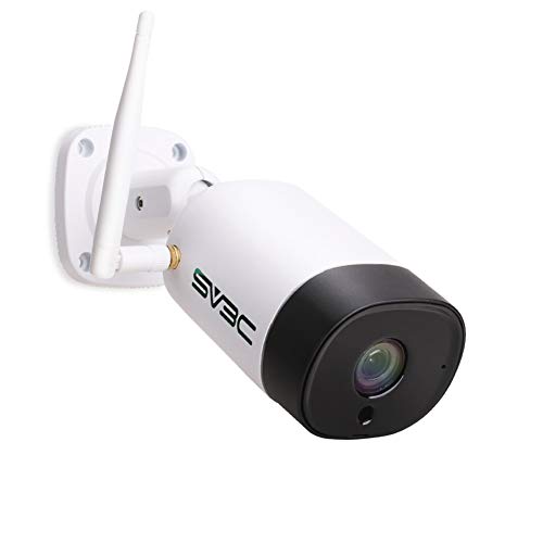 SV3C Telecamera wi-fi Esterno senza fili FHD 5MP Videocamera Sorveglianza Esterno wifi con IP67 Impermeabile, Visione Notturna, Motion Detect, Audio a 2 Vie, Vista a Distanza Tramite Phone/PC