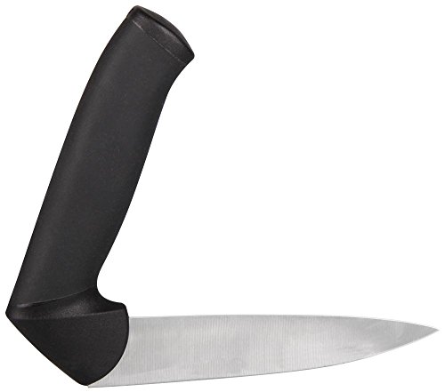 Nirosta 43345 Coltello Universale ergonomico, Acciaio, Nero, 23 x 11,8 x 2,5 cm