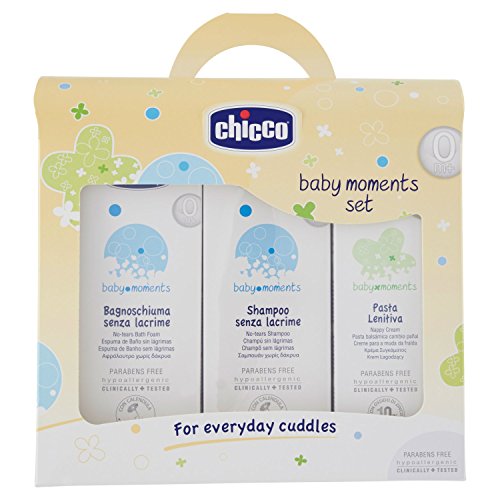 Chicco 3207 - Cofanetto bagnoschiuma e shampoo senza lacrime + pasta lenitiva
