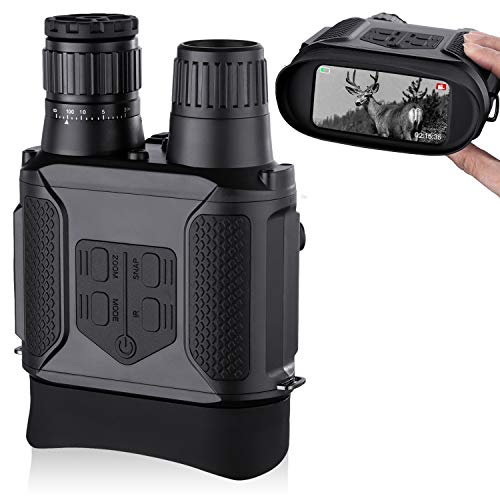 Binocolo visione notturna, scattare foto e video – 3,5-7 x 31 mm a infrarossi Spy Gear 850 nm IR – 4” ampio schermo 1300ft con scheda di memoria 32G per la caccia sorveglianza