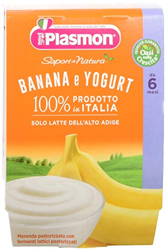 Plasmon Omogeneizzato di Yogurt Banana Sdn - 24 Vasetti da 120 gr