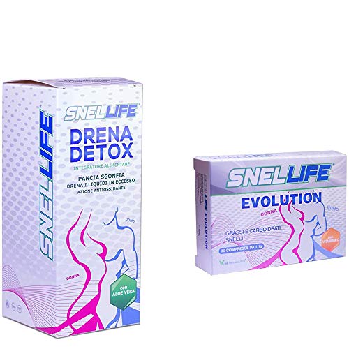 Pacchetto Snellife Evolution brucia grassi + Drenante drena detox 300 ml