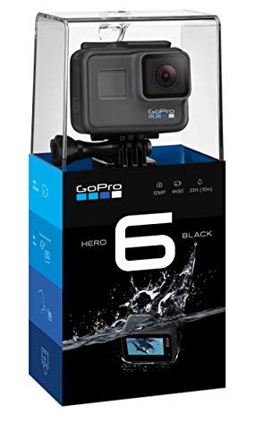 GoPro HERO6 Videocamera di azione (4K, 12 MP, robusta e sommergibile fino a 10 m senza custodia, touchscreen da 2 