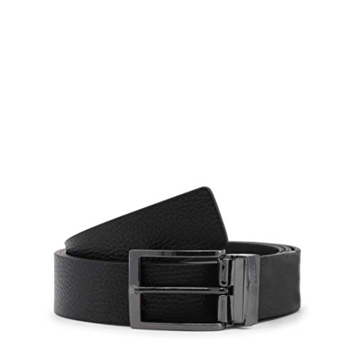 Armani Jeans Reversible Leather Belt One Size BLACK