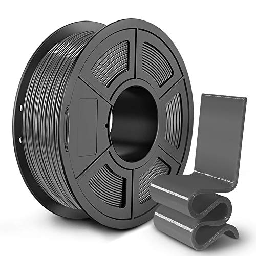 SUNLU PETG 3D Printer Filament, 3D Printing PETG Filament 1.75 mm, Strong 3D Filament, 1KG Spool (2.2lbs), Grey