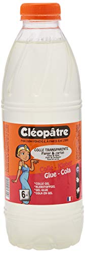 Cléopâtre CT1L- Ricarica di colla trasparente in bottiglia, 1 kg