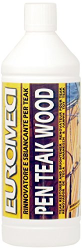 EUROMECI Pen Teak Wood, Sbiancante rinnovatore per Teak, 1.000 ml