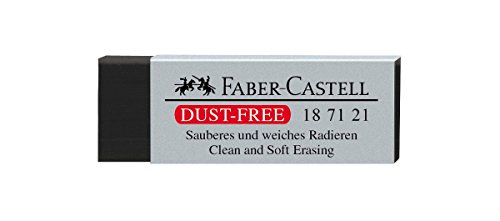 Faber-Castell 187121 – Gomma Dust Free, plastica, nero