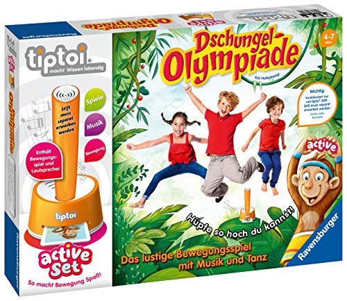 tiptoi® active Set Dschungel-Olympiade: Das lustige Bewegungsspiel mit Musik und Tanz