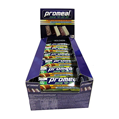 VOLCHEM PROMEAL ZONE 40-30-30 -BARRETTA DIETA A ZONA- 24 barrette da 50 gr gusto Cacao