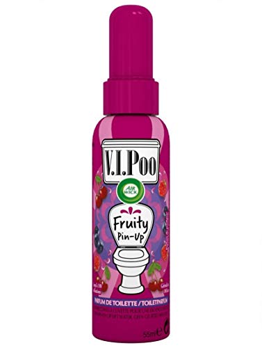 Air Wick - Deodorante per WC spray V.I.Poo, anti odore, profumo fruttato Pin Up, 55 ml