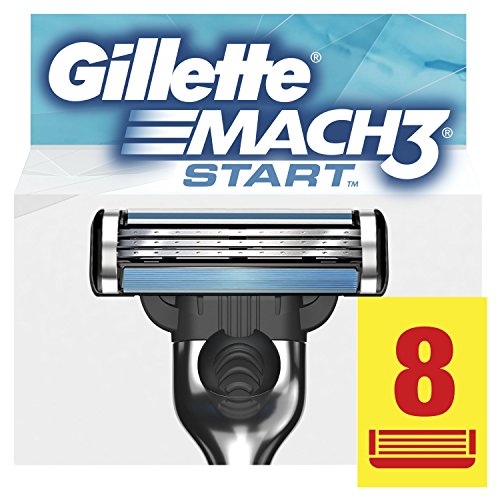 Gillette Mach3 Start Lame per Rasoio da Uomo, 8 Pezzi
