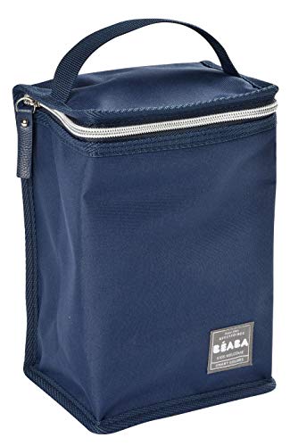 Beaba - Borsa isotermica per pasti, colore: Blu/Argento