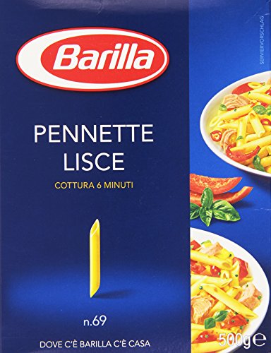 Barilla - Pennette Lisce, Pasta di Semola di Grano Duro, n.69 - 500 g