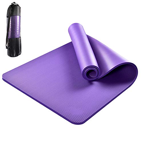 jojobnj Tappetino Yoga, Tappetino Fitness Antiscivolo in TPE di Protezione Ambientale, Tappetino Yoga per Fitness Uomo e Donna, Esercizio Pilates, 180 x 60 x 0,6 cm, Facile da Trasportare