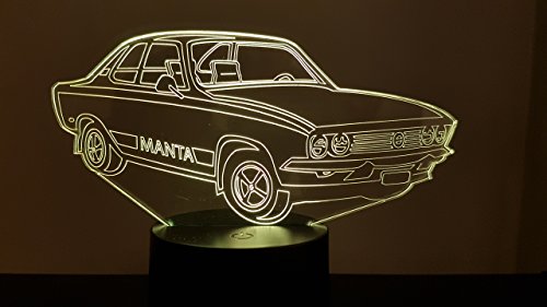 disegno compatibile OPEL Manta, lampada da salotto 3D