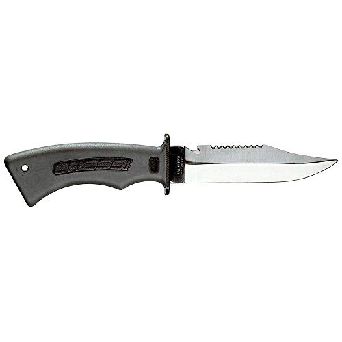 Cressi Norge, Coltello Subacqueo Unisex – Adulto, Nero