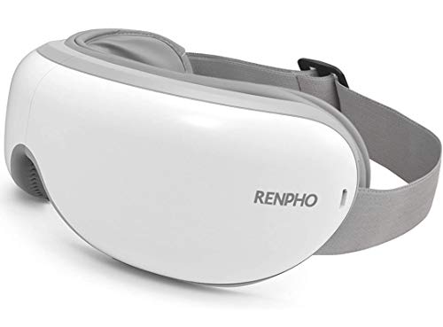 RENPHO Massaggiatore Oculare con Massaggio Vibrante a Pressione d'Aria Calda a Compressione Musica Bluetooth Ricaricabile Pieghevole Per Alleviare l'Affaticamento degli Occhi Secchi Migliora il sonno