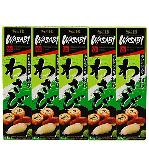 S&B Wasabi in Tubetto - 43 gr confezione da 5