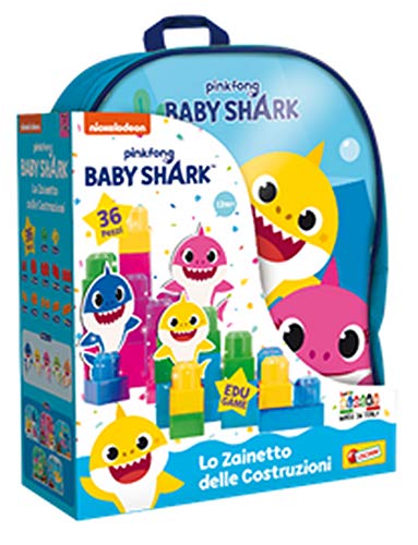 Liscianigiochi Shark Zainetto Costruzioni Baby 36 Pezzi, 83770