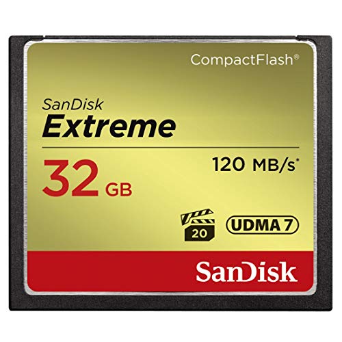SanDisk SDCFXSB-032G-G46 Extreme CompactFlash Scheda di Memoria 32GB UDMA-7 120MB/S