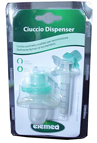 Elemed Ciuccio BD200 Dispenser Succhietto per Somministrazione Liquidi e Medicinali Bambini e Neonati, Colori assortiti
