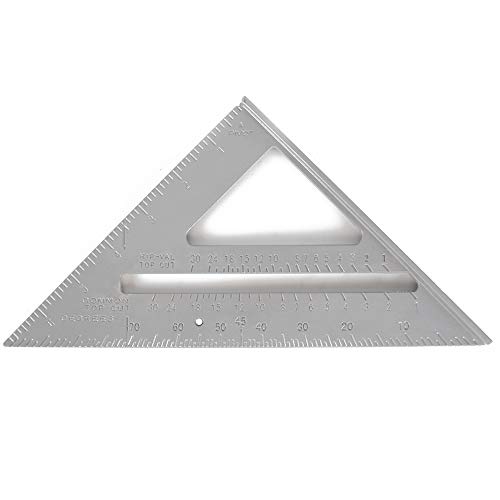 ManLee Righello Triangolo in Lega di Alluminio Misurazione Triangolo Alta Precisione Strumenti Disegno Professionale per Ingegnere Carpentiere