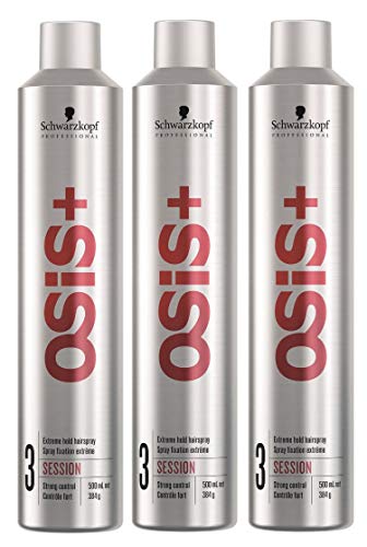 3 x Schwarzkopf Osis Sessione Spray capelli per estremo Chiudi 500 ml