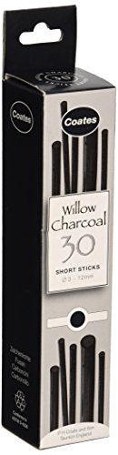 Coates Williow Charcoal Assorted Short Lengths BX 30 approx (Box)