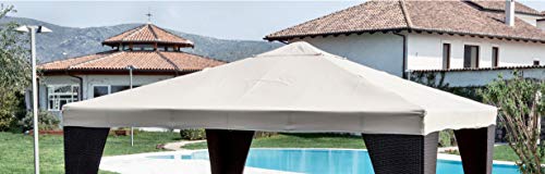 Giardini del Re Telo di Ricambio per Gazebo, Bianco, 300x300x2 cm