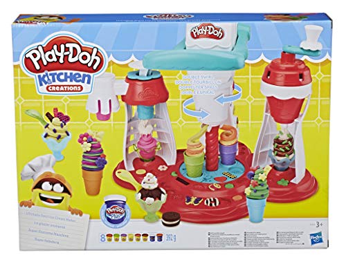 Play-Doh – 3-kitchen Glacier Enchante – Pate a modellare, e1935eu6, Multicolore