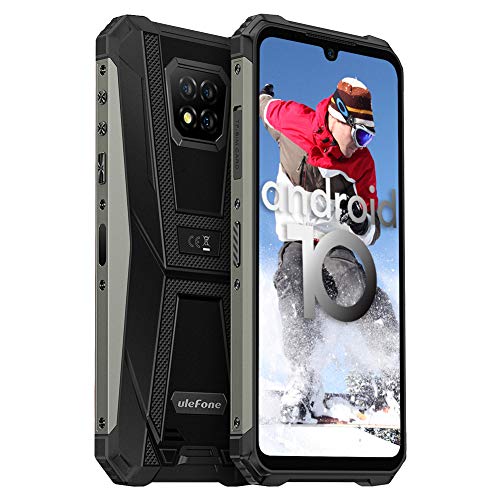 Rugged Smartphone in Offerta Ulefone Armor 8 Cellulare Impermeabile Android 10 Telefoni Antiurto Processore AI Qcta-Core 4GB+64GB 6,1'' Fotocamere 16+8MP(Obiettivo Marco)5800mAh Nero