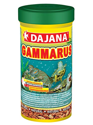 Dajana Gammarus - Gamberetti essiccati per tartarughe acquatiche, pesci d'acquario e animali da terrario (1000 ml)