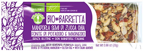 Probios Bio Barretta Mandorla Semi di Zucca Chia - Confezione 24 barrette da 25 gr