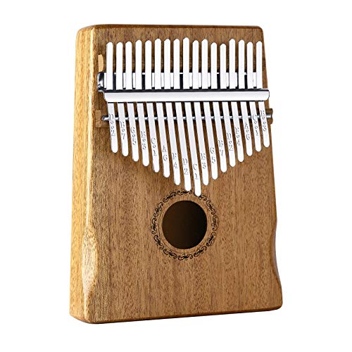 Neewer Kalimba Mbira da 17 Lamelle/Tasti Zanza di Mogano con Scatola d'Imballaggio, Strumento Musicale Regalo per Principianti Minorenni Maggiorenni, con Accordatore & Manuale Didattico