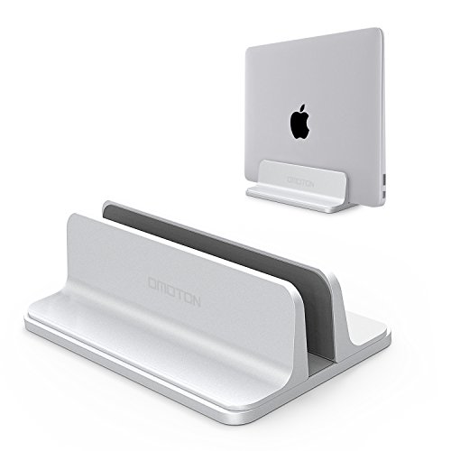 Supporto Verticale in Alluminio per Macbook - Laptop - Pc Portatile - Argento