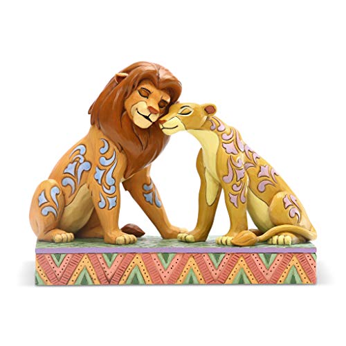 Disney Tradition Simba e Nala Figurina, Resina, Multicolore, 12 x 12 x 20 cm
