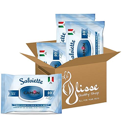 Ulisse Quality Shop Camon Salviette Detergenti al Talco. Multipack 4 Confezioni