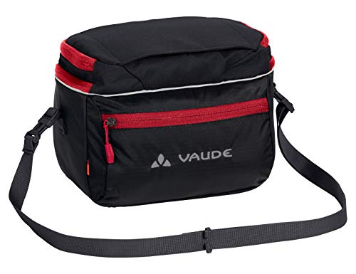 VAUDE Road i, Borsa da Manubrio Unisex – Adulto, Black/Red, I