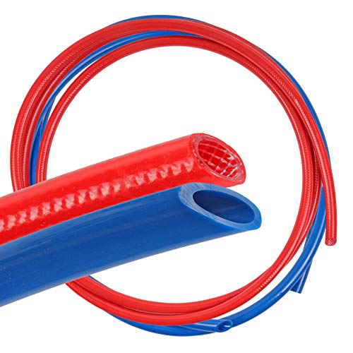 10 meter tubo di acqua potabile Set rosso & blu 10 X 2,5 mm Acqua Fredda e Calda per camper e caravan