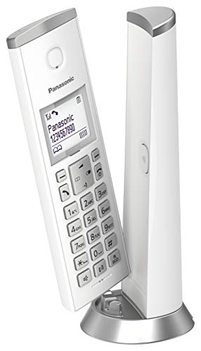 Panasonic KX-TGK210JTW Telefono Cordless, Sistema  DECT, Schermo LCD 1.5
